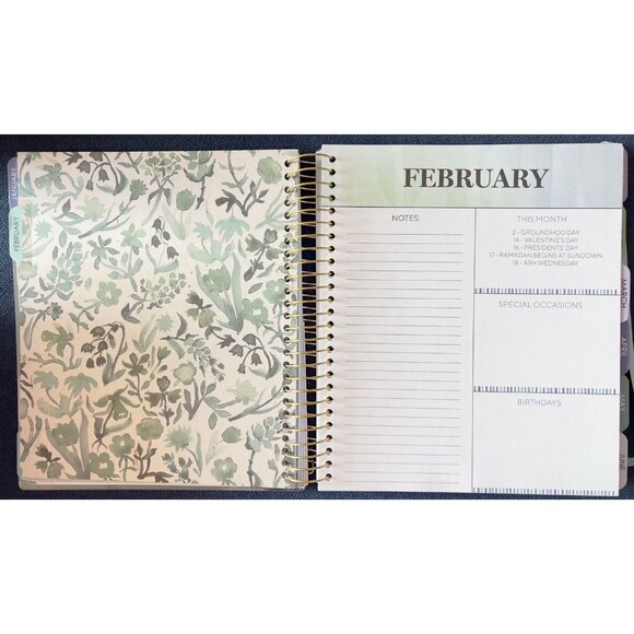 17 Month Planner BIRDS Aug 2025 - Dec 2026 Weekly Planning Note Page Gift - Picture 8 of 16